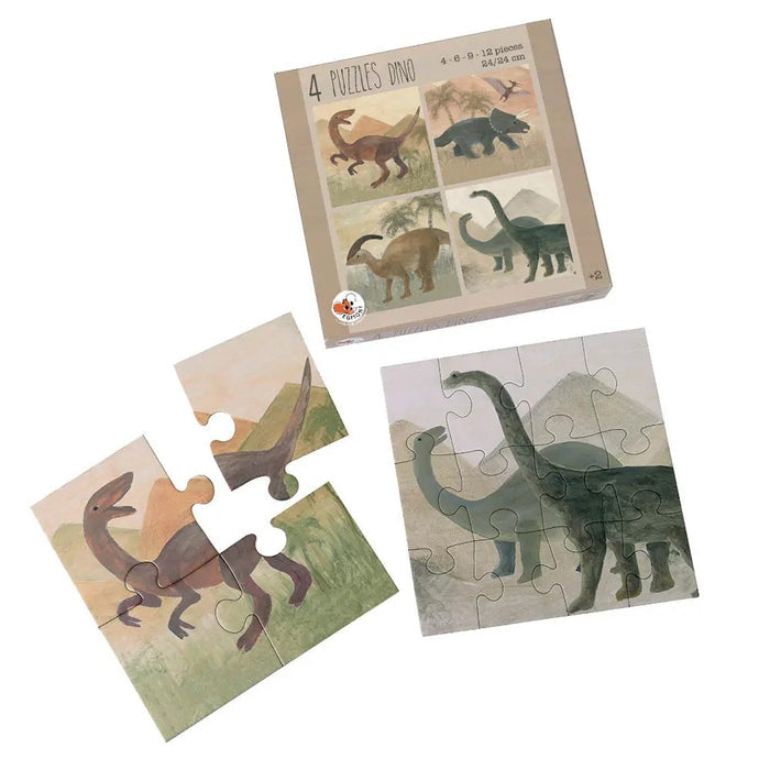 4 Puzzles Dinosaur