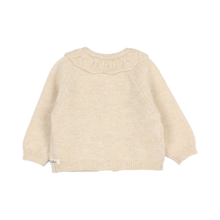 Baby Lurex Cardigan Natural