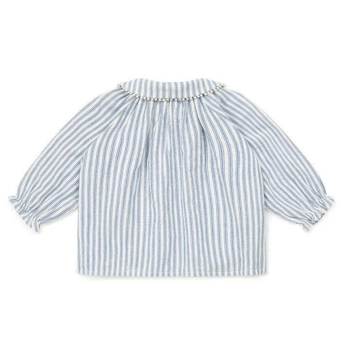 Bonton Bambi Blouse Bebe Blue Baby Girl Shirt