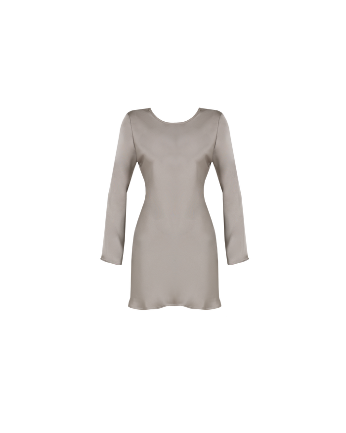 BOBBI SATIN MINIDRESS MOONROCK
