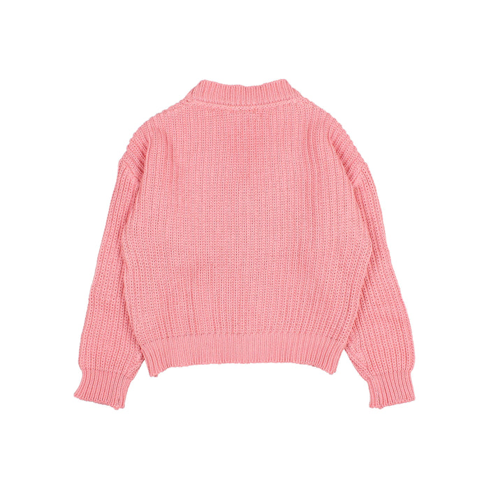 BUHO Cotton Cardigan Sugar Pink available at SMOL Store, Lebanon.