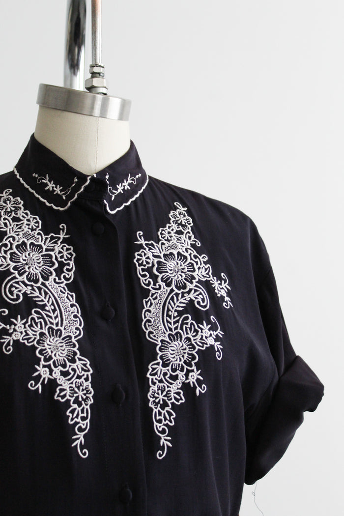 evening meadow button up