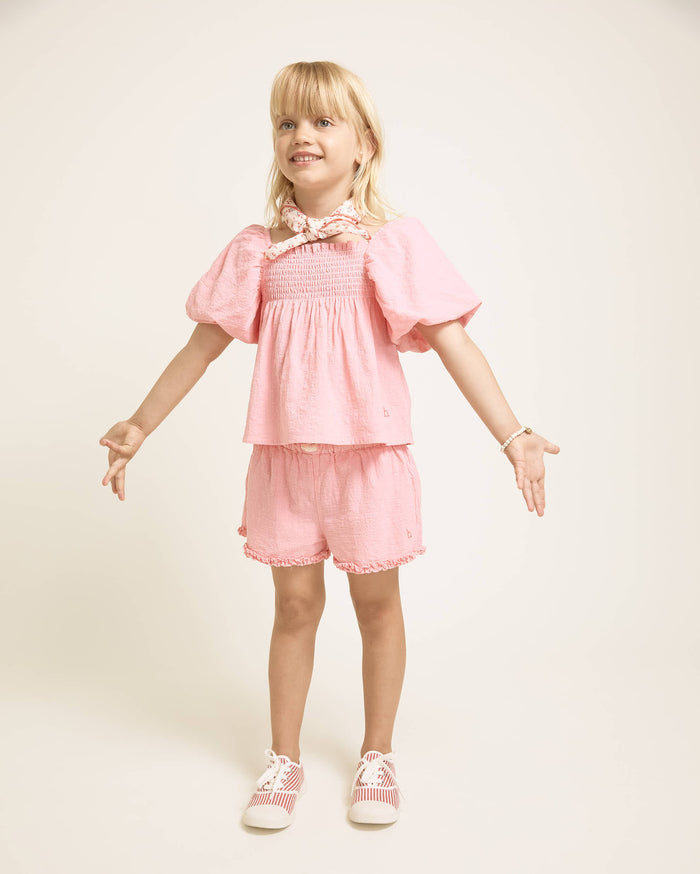 BUHO Girly Shorts Sugar Pink available at SMOL Store, Lebanon.