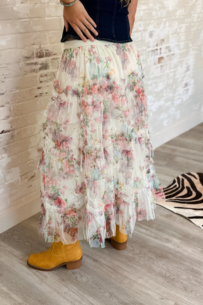 Just A Daydream Floral Maxi Skirt