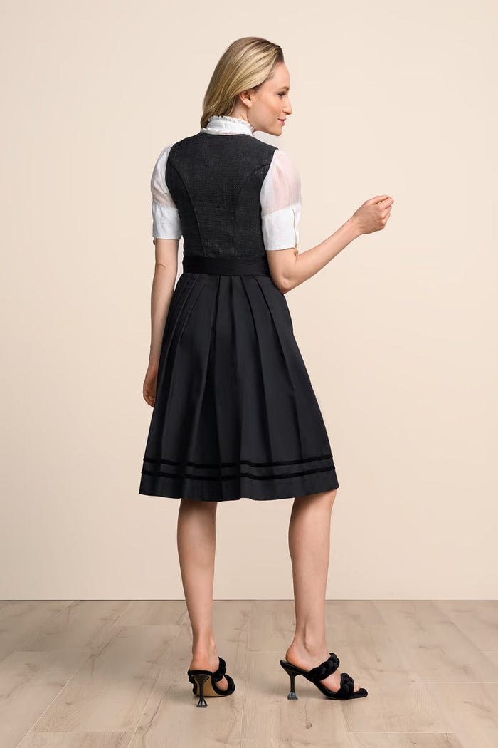 Kruger Midi Dirndl 2pcs. 60cm "Alarisea" black