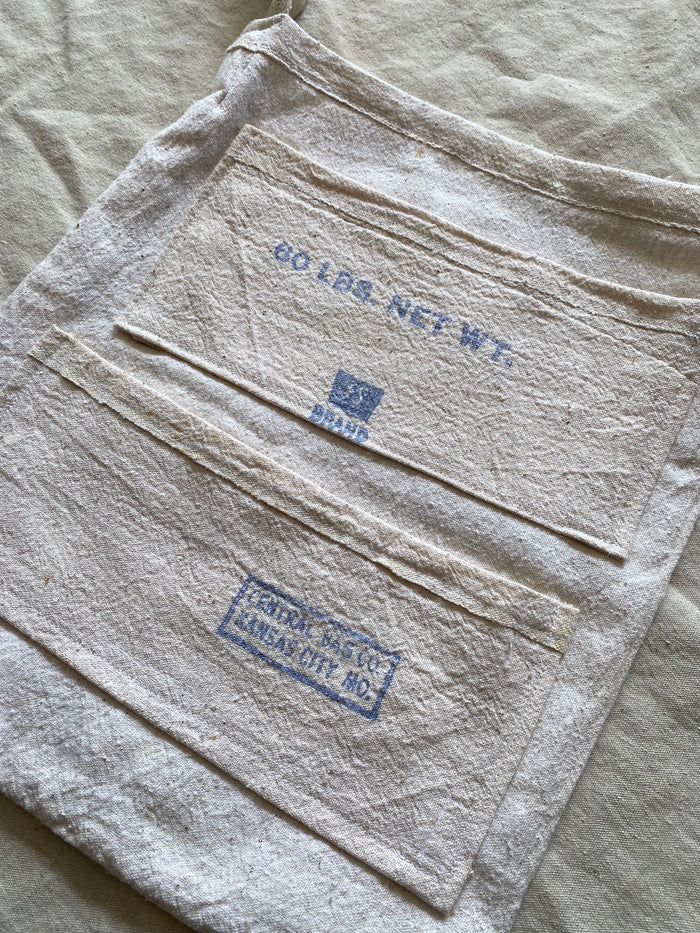 La Lovely Vintage - Handmade Feed Sack Tote Bag - La Lovely Vintage