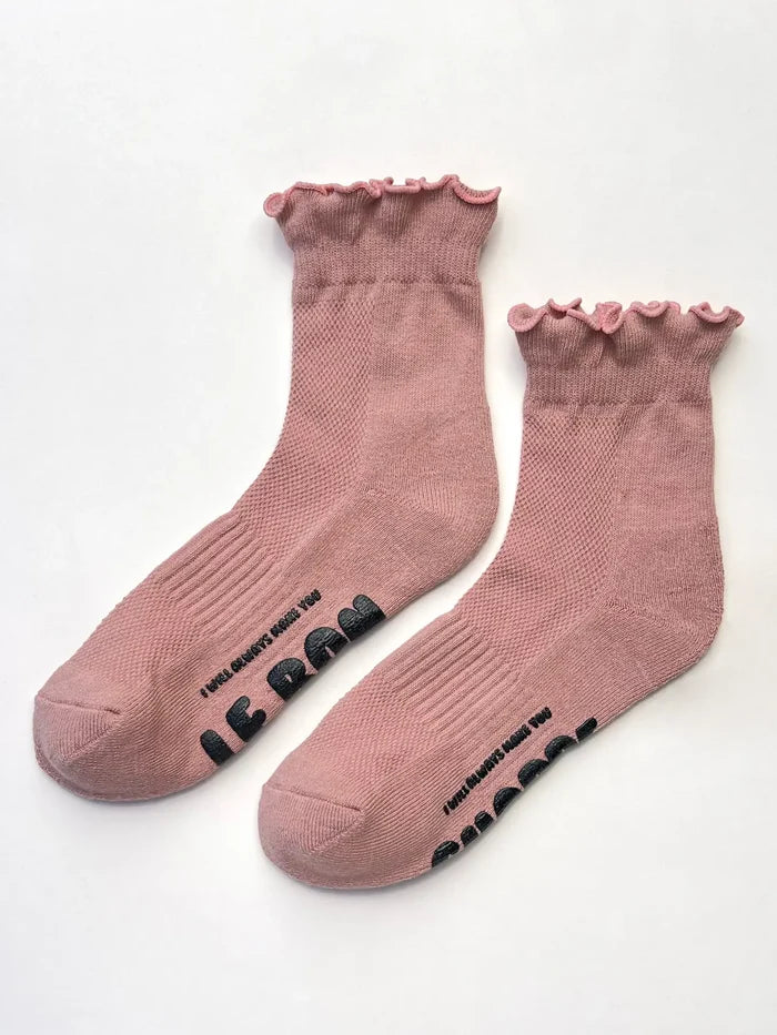 Le Bon Shoppe - Ruffled Hugger Crew Socks - La Lovely Vintage