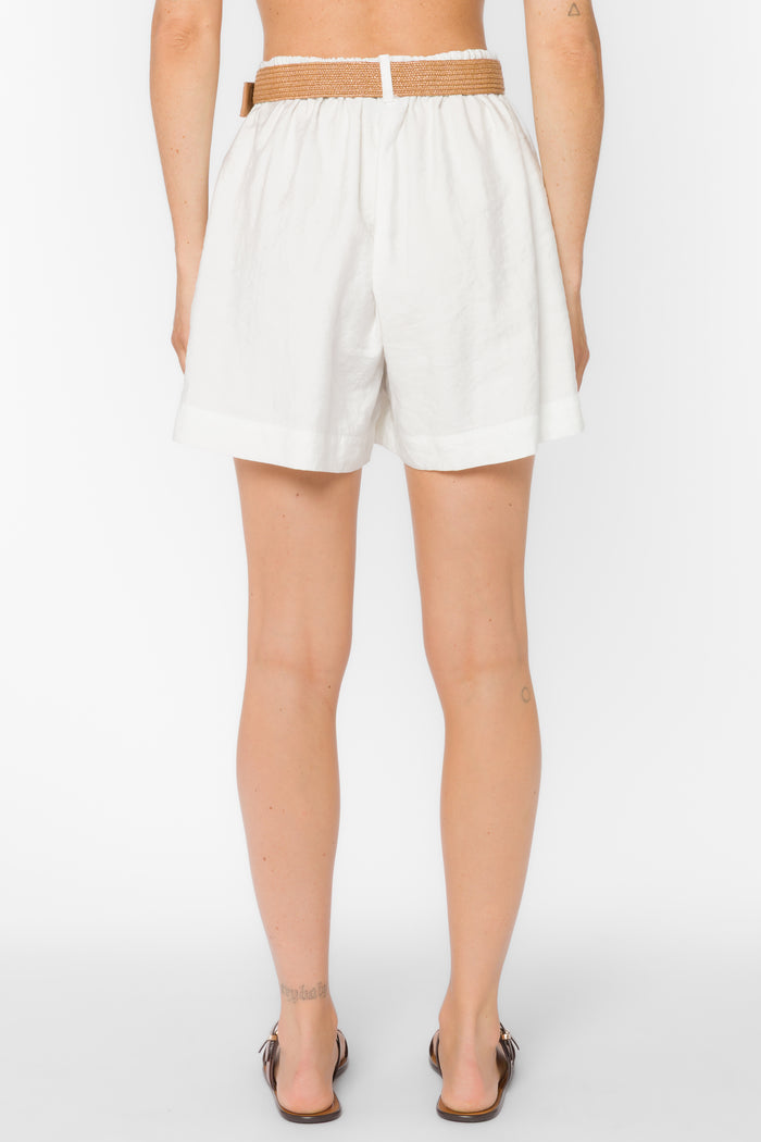 Lynette Optic White Shorts - Shorts - Velvet Heart Clothing