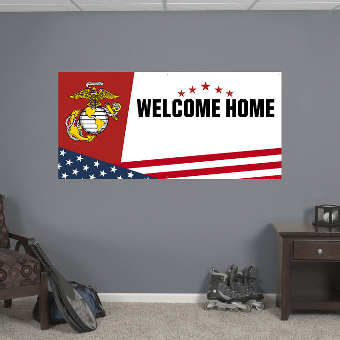 Marines Welcome Home Custom Sign (White)*