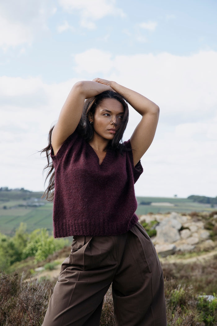 Moorberry Vest Knitting Kit