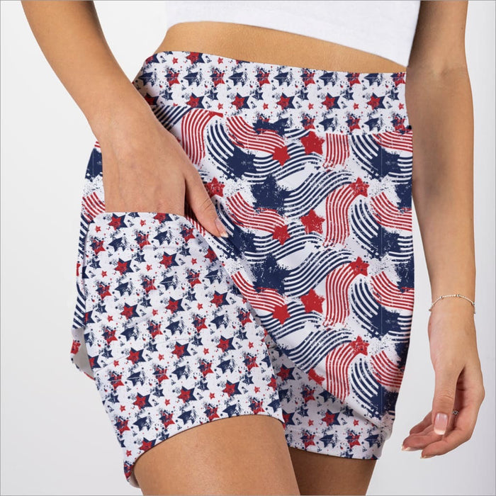 New Skort Obsession Star Spangled Pattern Skort