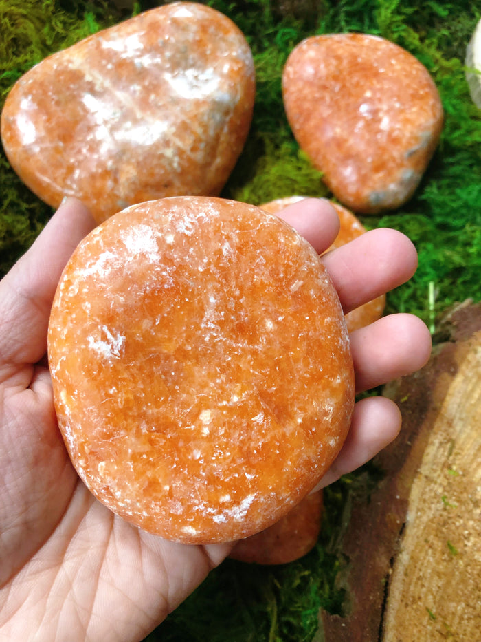 Orange Calcite Jumbo Palmstones