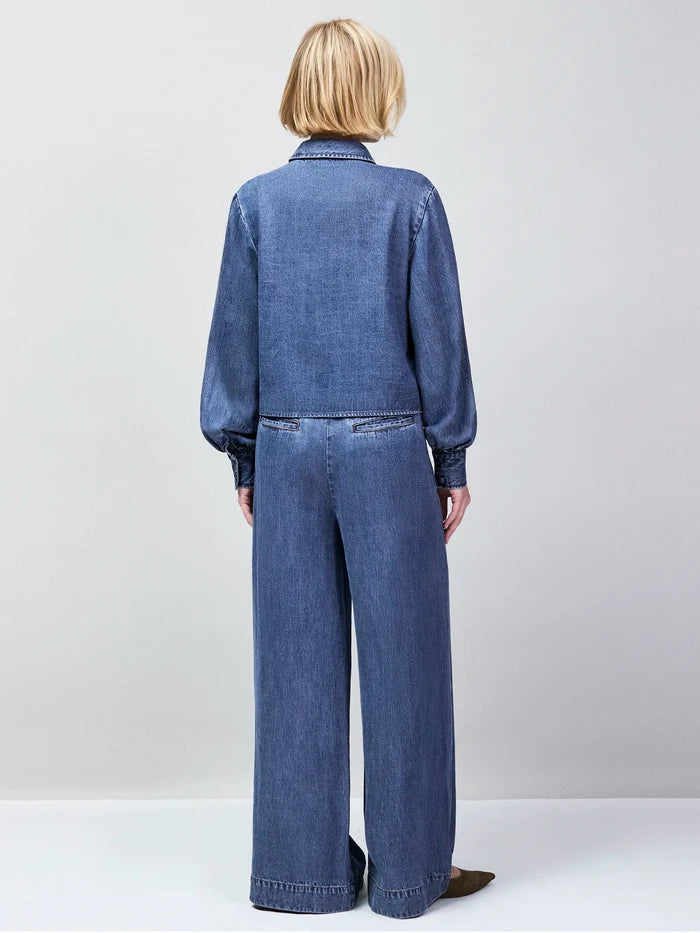 Petite Blue Lyocell Denim Tailored Jeans