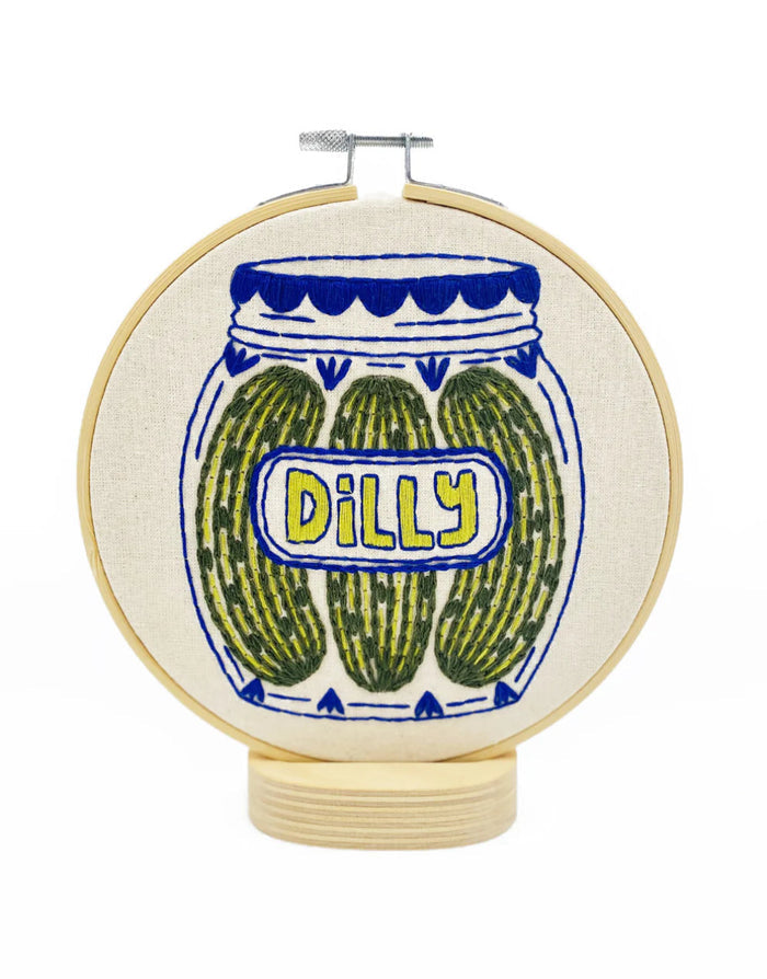 Pickles Embroidery Kit, Hook Line & Tinker