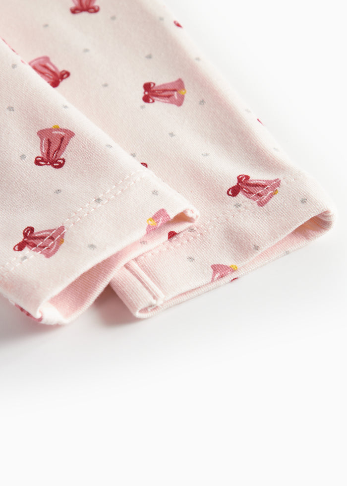 Baby pants with Christmas bell pattern