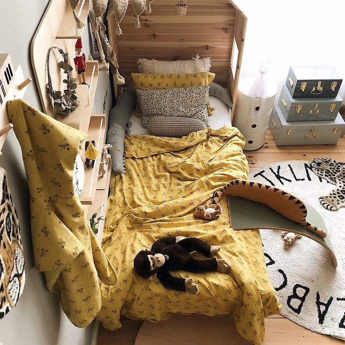 Plume Bed Set Yellow Monkey Large
