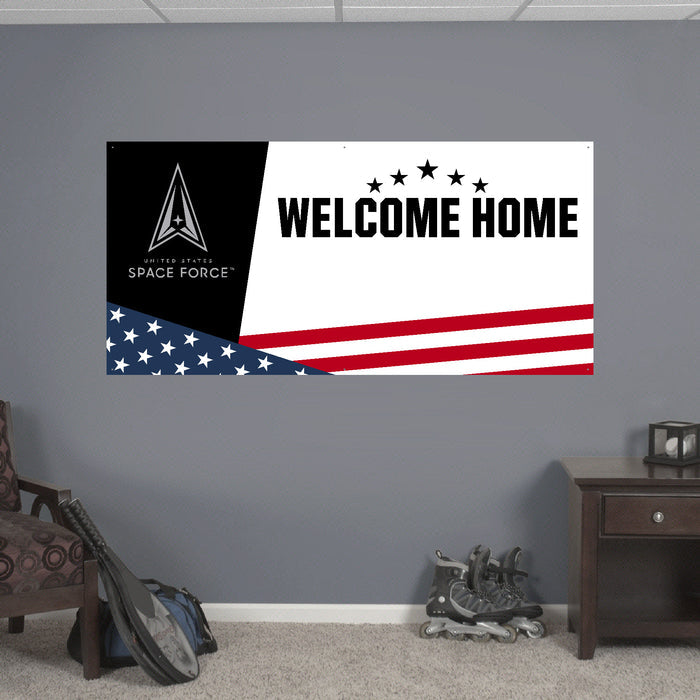 Space Force Welcome Home Custom Sign (White)*