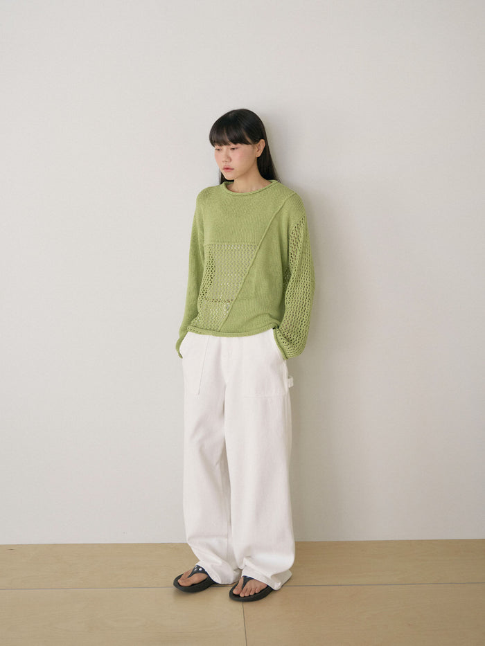Summer Block Pullover - Green