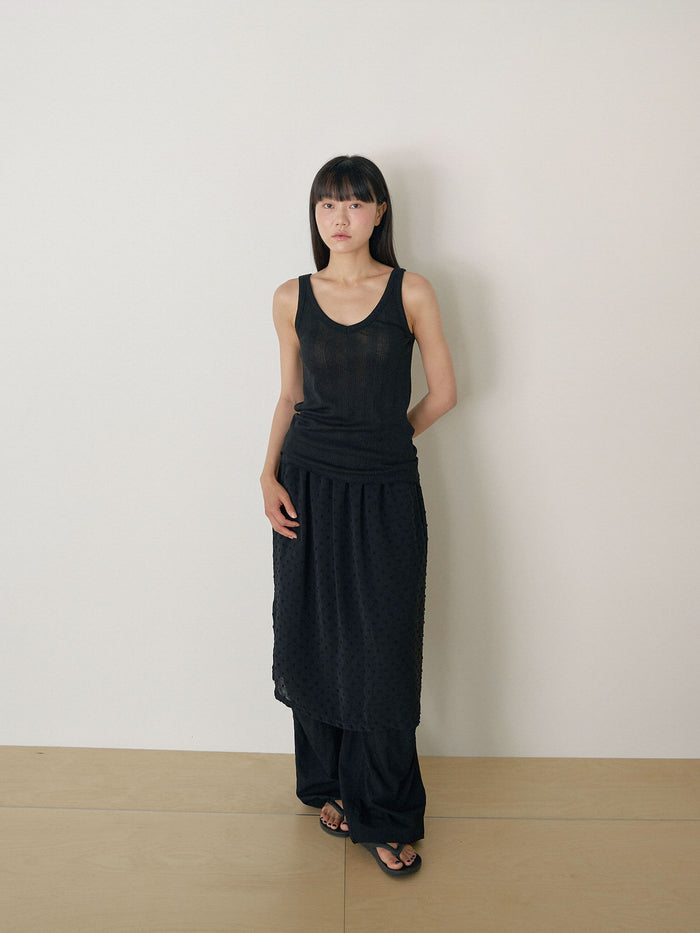 Summer V-neck Sleeveless - Black