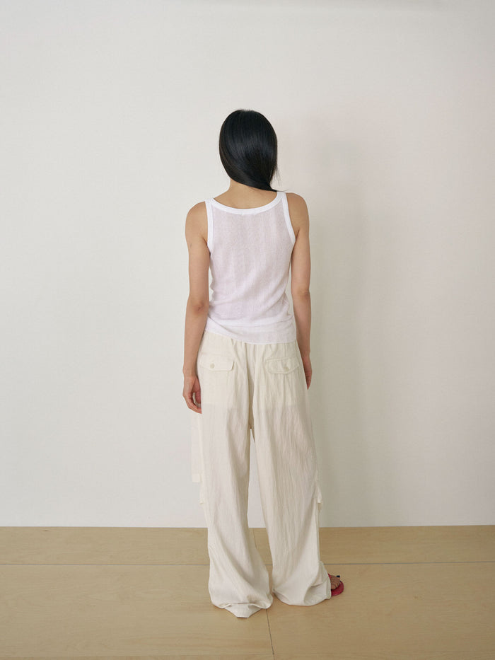 Summer V-neck Sleeveless - Ivory