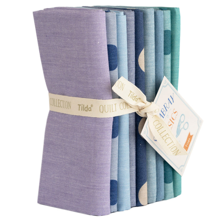 Tilda Chambray SUMMER Fat Quarter Bundle – Premium Quilting Cotton Fabric by Tilda