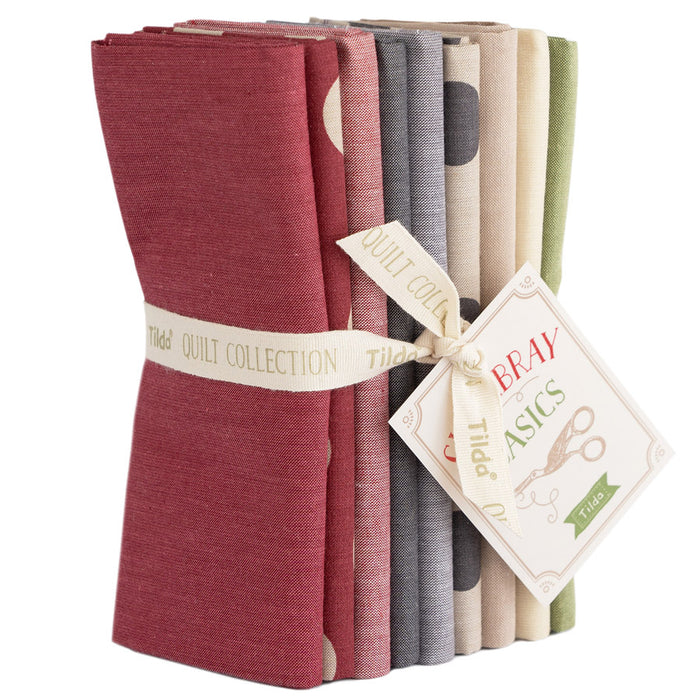 Tilda Chambray WINTER Fat Quarter Bundle – Premium Quilting Cotton Fabric by Tilda