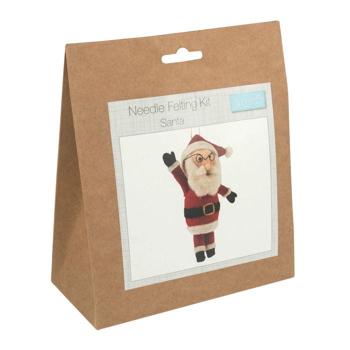 Trimits Needle Felting Kit Christmas Santa, 4.5x11.5cm, Includes Wool, Felting Needle, Polystyrene Shapes, and Instructions