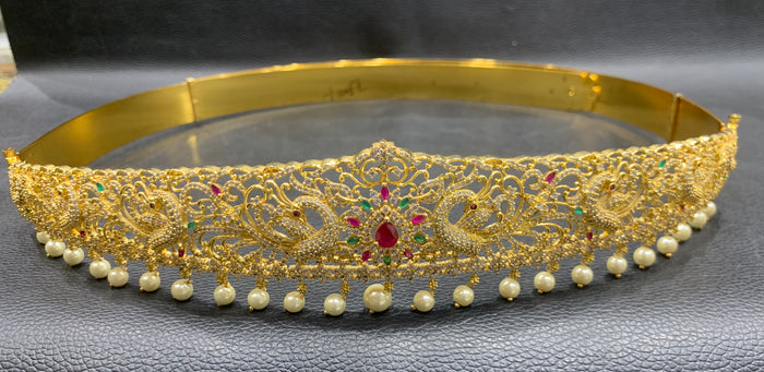 vaddanam cut work Pearl hanging