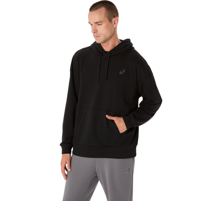 10 Mile ASICS Sweat Relaxed Pullover Hoodie - Black (Unisex Sizing)