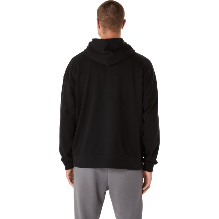10 Mile ASICS Sweat Relaxed Pullover Hoodie - Black (Unisex Sizing)