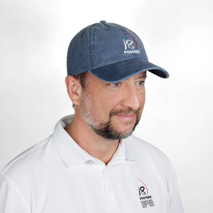 18 FOOTERS Dad Cap - Washed Navy