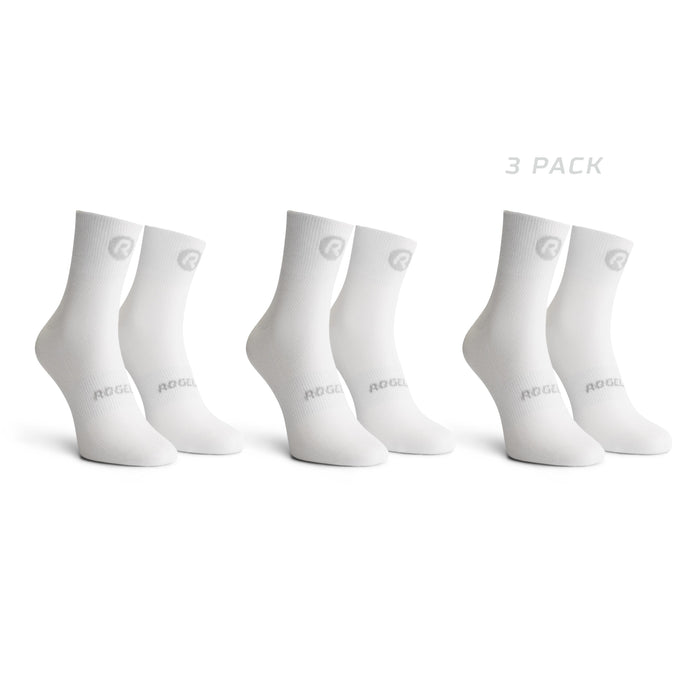 Rogelli Core 3-pack fietssokken wit.