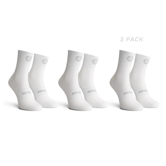 Rogelli Core 3-pack fietssokken wit.