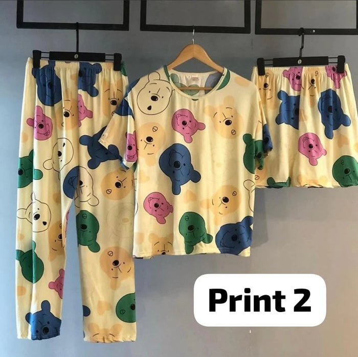 3 Pcs Funky Night Wear Set  CH 364