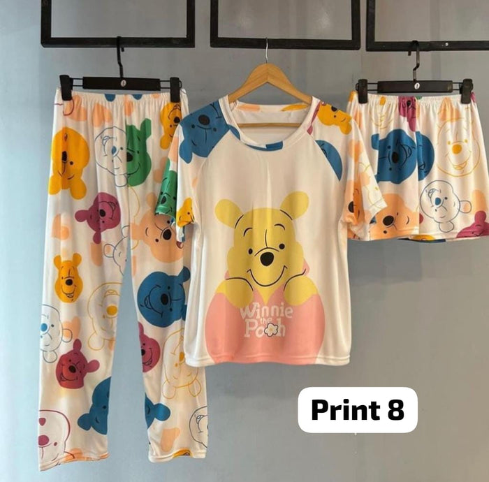 3 Pcs Funky Night Wear Set  CH 364