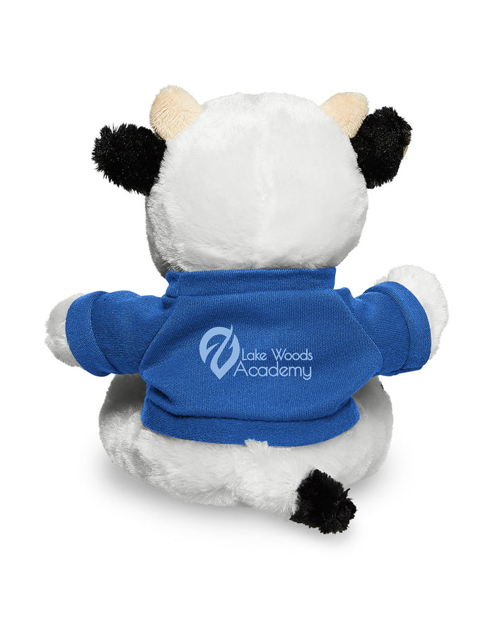 7" Plush Cow With T-Shirt