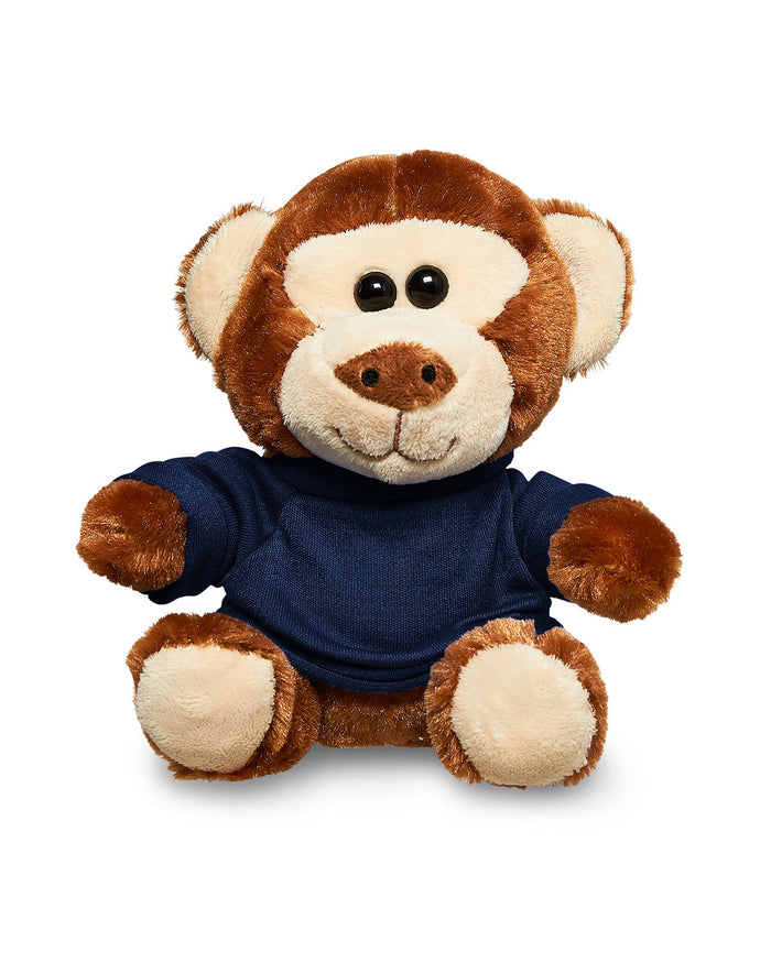 7" Plush Monkey With T-Shirt