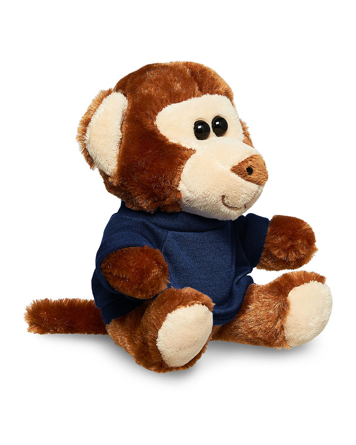 7" Plush Monkey With T-Shirt
