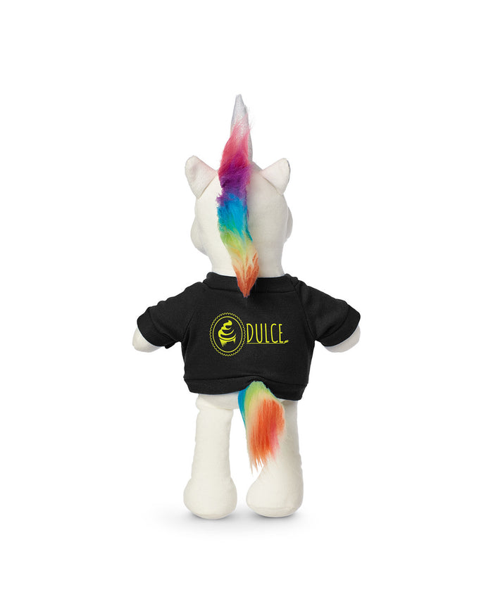 8.5" Plush Unicorn With T-Shirt