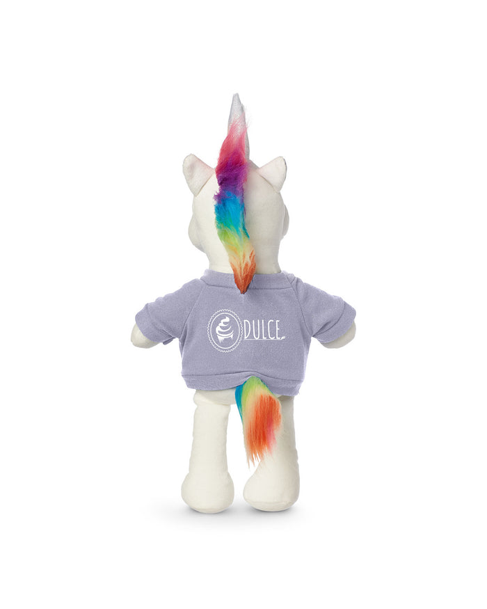 8.5" Plush Unicorn With T-Shirt