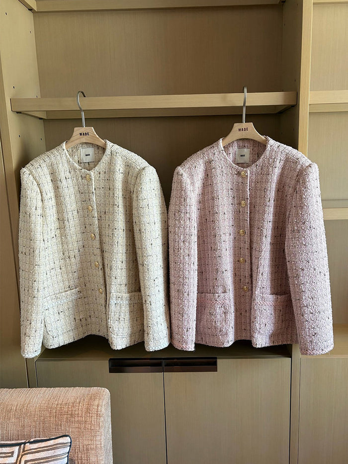 【A MA:DE】Autumn Tweed Jacket ( 2color )