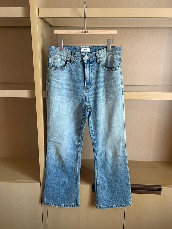 【A MA:DE】Semi bell boots cut denim pants