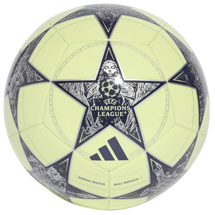 Adidas Real Madrid UCL Club Ball 25/26 (Lime/Silver Metallic) | SoccerWearhouse