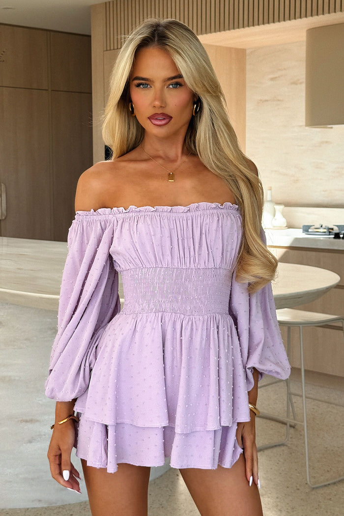 Ahoy Playsuit - Lilac