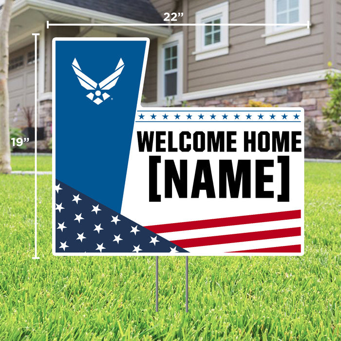 Air Force Welcome Home Custom Lawn Sign*