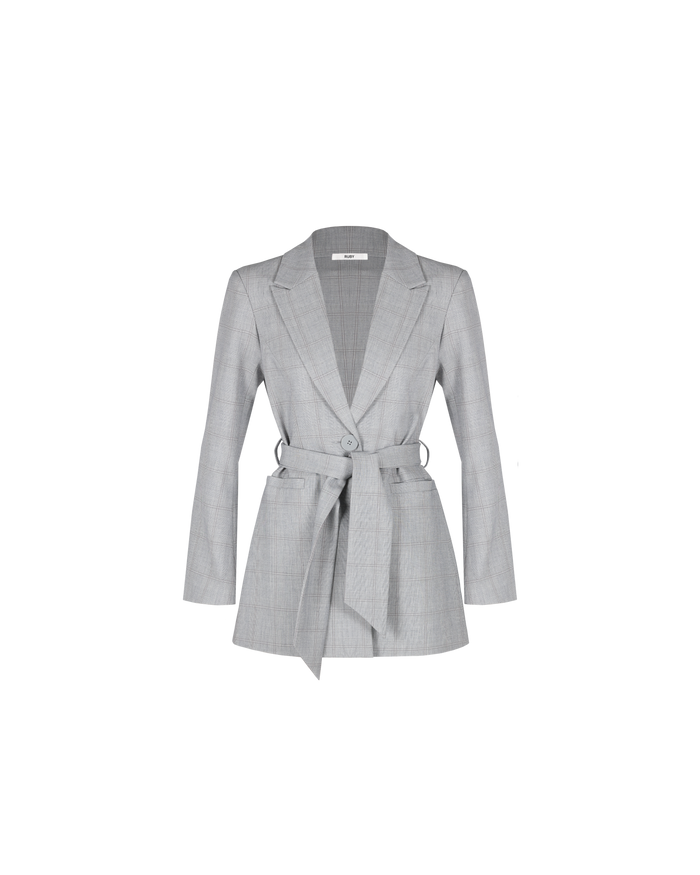 ALEXIA BLAZER GREY CHECK