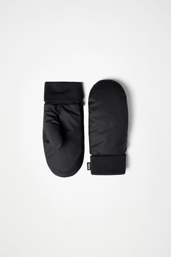 RAINS Alta Puffer Mittens Black Gloves