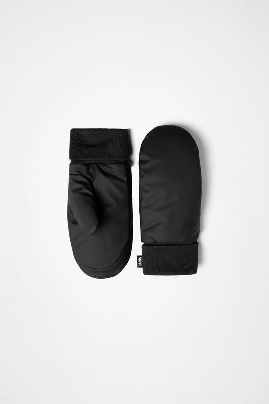 RAINS Alta Puffer Mittens Black Gloves