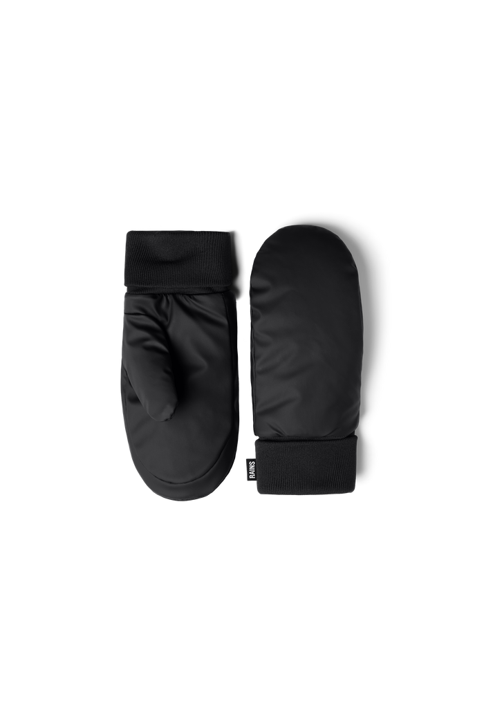 RAINS Alta Puffer Mittens Black Gloves