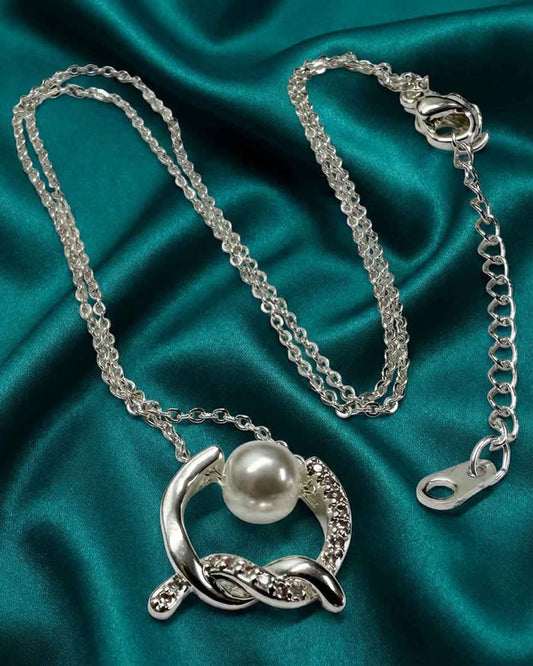 Amalia Knot and Pearl Detail Necklace - The Classic Boutique